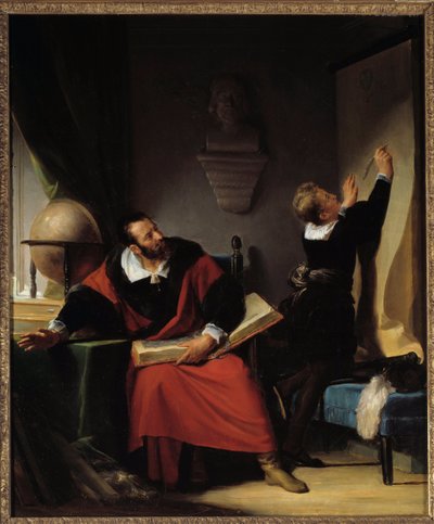 ヘンリー4世（1553-1610）の講義。未来のフランス王とその教育係。アレクサンドル=エバリスト・フラゴナール（1780-1850）による絵画、v.1822-1824。ポー、シャトー美術館 作： Alexandre Evariste Fragonard