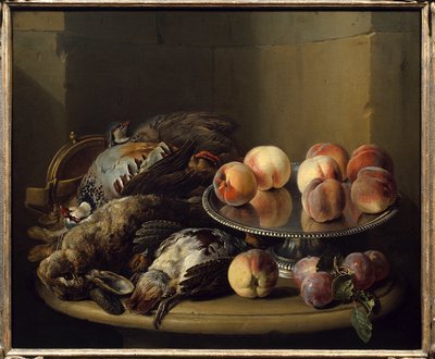 静物画、ゲームとピン フランソワ・デスポータス（1661-1743）による絵画 18世紀 パリ 装飾美術 作： Alexandre Francois Desportes