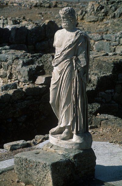 スペイン、カタルーニャ州、ラ・エスカラ、ギリシャのアンプリアス、アスクレピオスの銅像 作： Nicolas Toussaint Charlet
