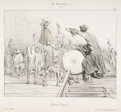 Grands Sauteurs！、ラカリカチュア、1823年から60年。 作： Alexandre Gabriel Decamps