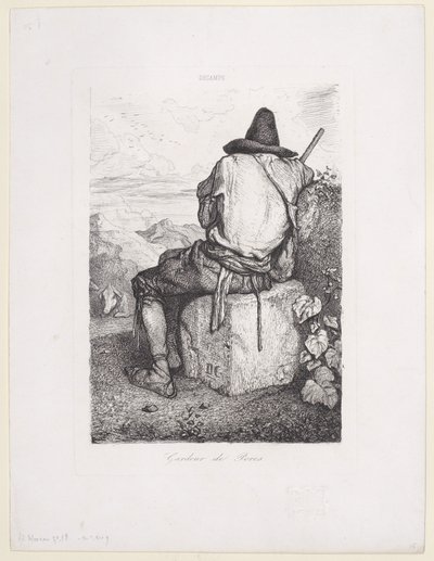 豚飼い、1843年。 作： Alexandre Gabriel Decamps