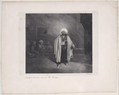 立つトルコ人、1831年。 作： Alexandre Gabriel Decamps