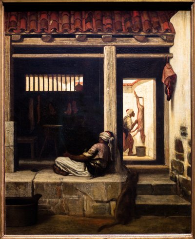 トルコの肉屋 作： Alexandre Gabriel Decamps