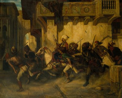 トルコのパトロール。 作： Alexandre Gabriel Decamps