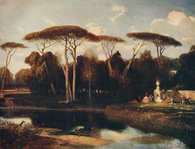 ヴィラドリア-パンフィリ、ローマ、1838-1839、c1915 作： Alexandre Gabriel Decamps