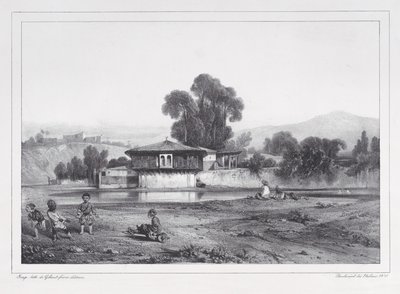 トルコのバラック、1823-60。 作： Alexandre Gabriel Decamps