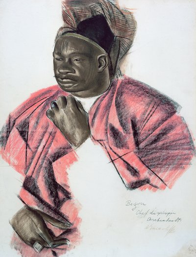 Bezou、1927（紙にチョークで書く） 作： Alexandre Iacovleff