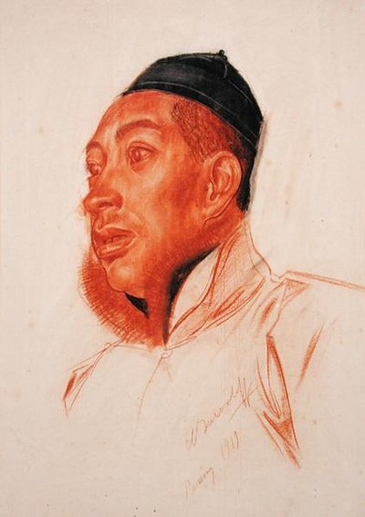 中国人男性の肖像 作： Alexandre Iacovleff