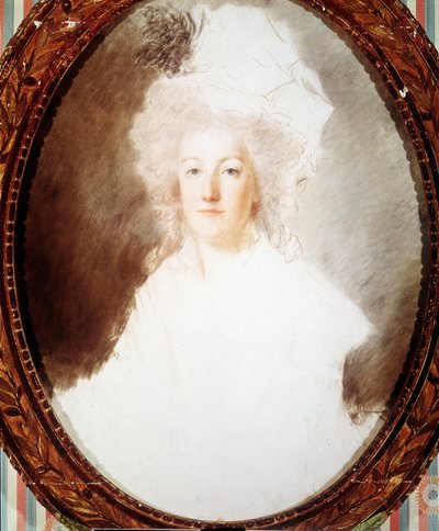 オーストリア大公夫人にしてフランス王妃マリー・アントワネット（1755-1793）の肖像 - クチャルスキーによる未完のデッサン、ヴェルサイユ美術館蔵 作： Alexandre Kucharski