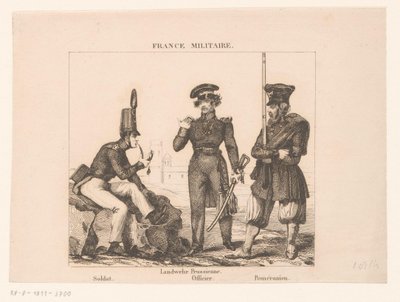 3人のフランス兵 フランス軍（シリーズタイトル） 作： Alexandre Lacauchie