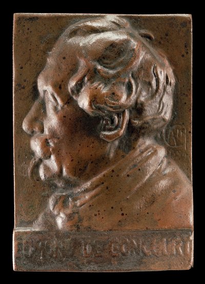Edmond de Goncourt、1822-1896、作家および評論家、c。 1891年。 作： Alexandre Louis Marie Charpentier