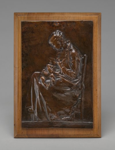 マタニティ、または子供を看護する若い女性、モデル 1882。 作： Alexandre Louis Marie Charpentier