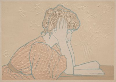 若い女性の読書 作： Alexandre Louis Marie Charpentier