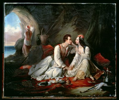 ドンファンとハイディー、1833年頃 作： Alexandre Marie Colin