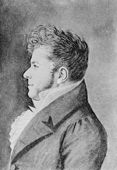 ヤングスタンダール、1815年頃 作： Alexandre Marie Longuet