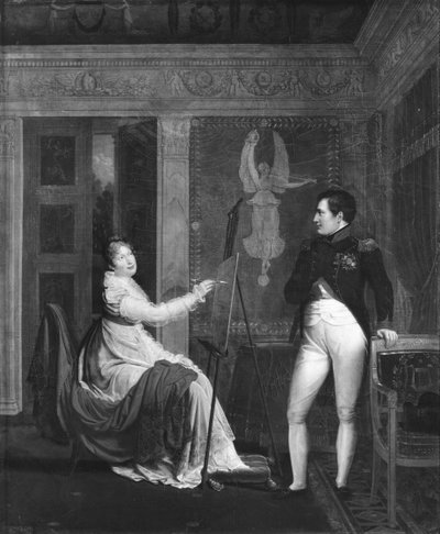 ナポレオン1世の肖像画を描いたハブスブールロレーヌのマリールイーズ（1791-1847）（1769-1821） 作： Alexandre Menjaud