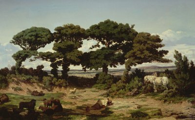 ケルトレゴネックのオークス、1869-70年頃 作： Alexandre Sege
