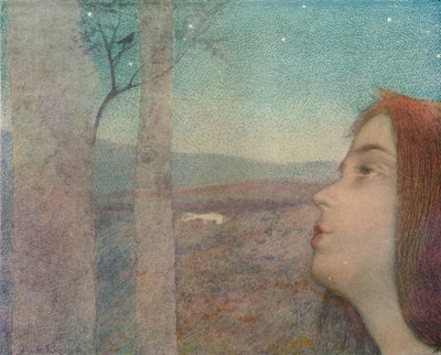 鳥の呼び声、c1908 作： Alexandre de Riquer