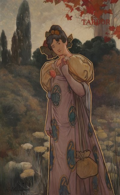 四季のデコレーションシーリングライト：秋（tardor 作： Alexandre de Riquer
