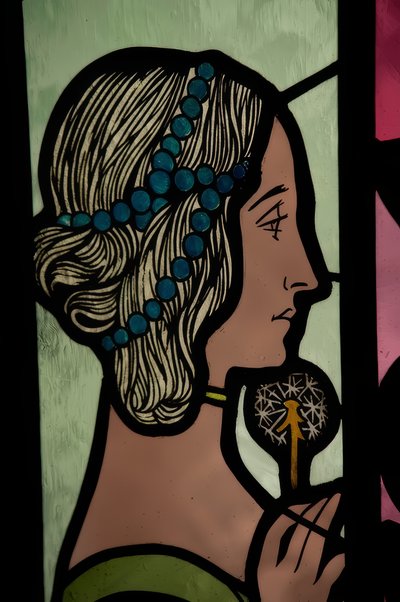 Vidriera（詩の寓意 作： Alexandre de Riquer