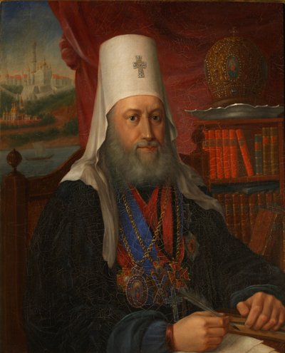 エフゲニー・ボルホヴィチノフの肖像 1767-1837、キエフとガリシアのメトロポリタン、1837 作： Alexei Afanasyevich Kalashnikov