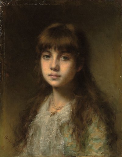 若いモデル、 作： Alexei Alexevich Harlamoff