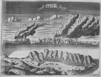 1710 年 6 月 13 日、1715 年 6 月 13 日のヴィボー包囲戦の様子 作： Alexei Ivanovich Rostovtsev