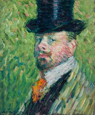 シルクハットをかぶった自画像、1904 年。 作： Alexei Javlensky von