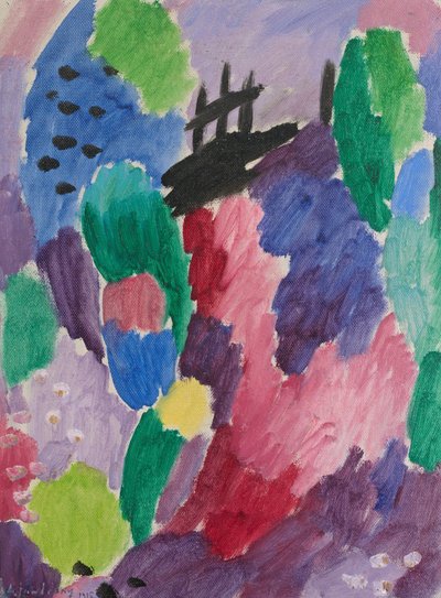 レッド パス、セント プレックス、1915 年。 作： Alexej von Jawlensky