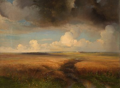 ライ麦畑、1881年。 作： Alexei Kondratyevich Savrasov