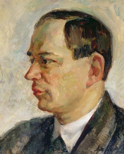 Vissarion Shebalinの肖像（1902-63）1933年（キャンバスに油彩） 作： Alexei Nikolayevich Arzhenikov