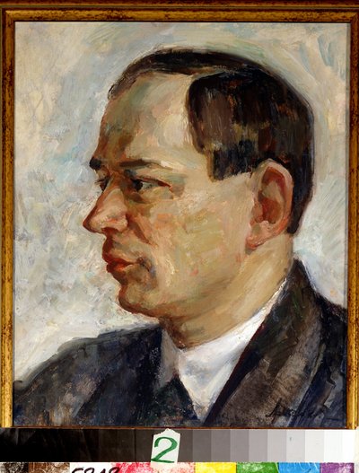 作曲家ヴィサリオン・シェバリン（1902-1963）の肖像画 作： Alexei Nikolayevich Arzhenikov