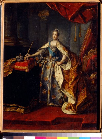 ロシアの女帝エカテリーナ 2 世 (1729-1796) の肖像画。 Alexei Petrovich Antropov（1716-1795）による絵画、キャンバスに油彩 作： Alexei Petrovich Antropov