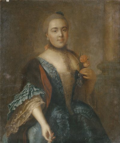 エリザベスボロンツォヴァ伯爵夫人の肖像1739-1792、1762 作： Alexei Petrovich Antropov