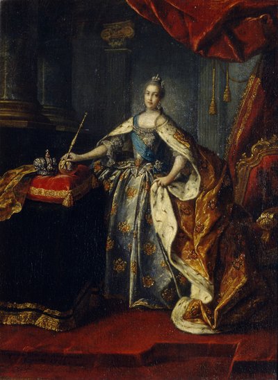 皇后キャサリン2世の肖像1729-1796、1762 作： Alexei Petrovich Antropov