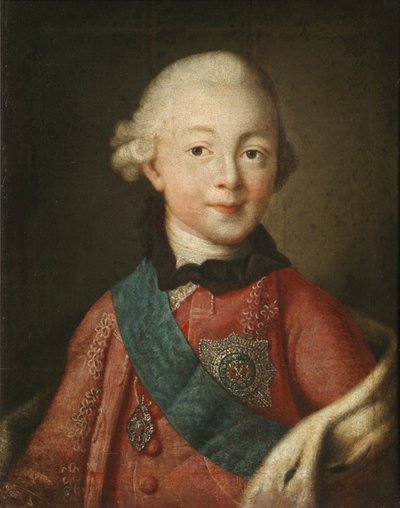 大公の肖像Pavel Petrovich 1754-1801、1765 作： Alexei Petrovich Antropov