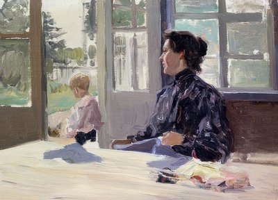 テラスで 作： Alexei Steipanovitch Stepanov