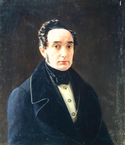著者の肖像Ivan Panayev（1812-62） 作： Alexei Vasilievich Tyranov