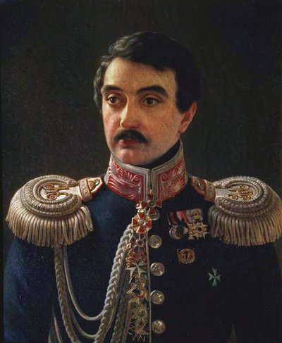 作曲家アレクシス・リボフ（1798-1870）の肖像 作： Alexei Vasilievich Tyranov