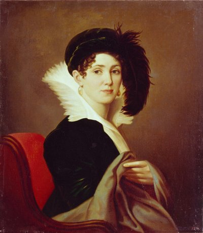 マリア・ペトロヴナ・ブヤルスカヤの肖像、1824年 作： Alexei Yegorovich Yegorov