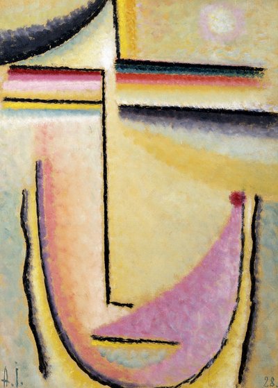 抽象的な頭;抽象的な頭、1928 作： Alexej von Jawlensky