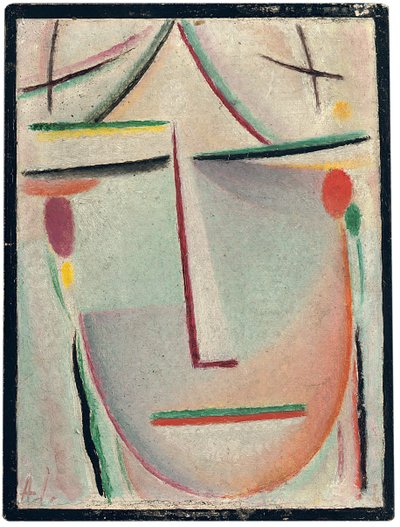 抽象的な頭;抽象的な頭、1921年頃 作： Alexej von Jawlensky