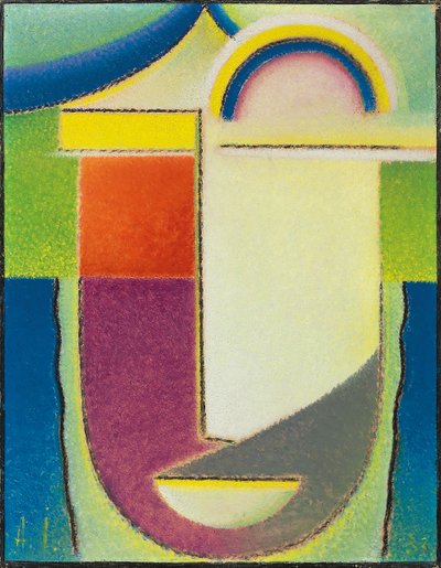 アブストラクトヘッド：イースター、1933 作： Alexej von Jawlensky