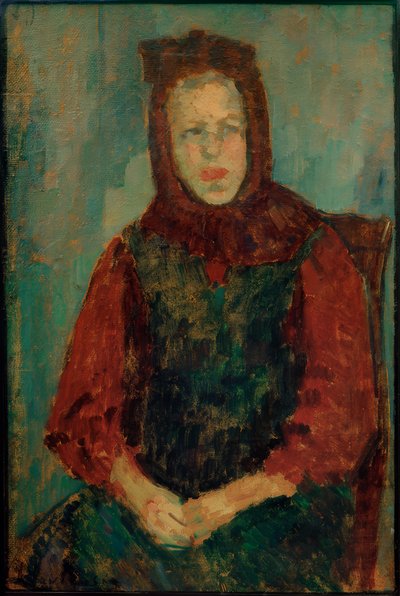 ボンネットをかぶった農民の少女 作： Alexej von Jawlensky
