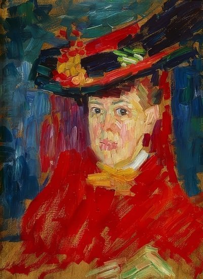マリアンヌ・フォン・ウェレフキンの肖像。 1906年頃 作： Alexej von Jawlensky