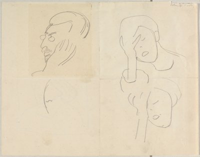Bildnisskizze カンディンスキー 作： Alexej von Jawlensky