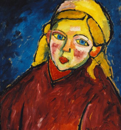 青い目をした子供。青い目の子、1912 作： Alexej von Jawlensky