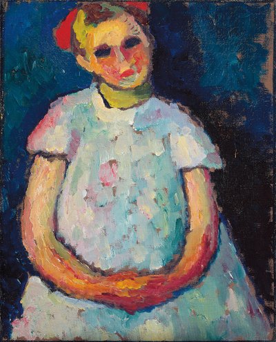 手を組んだ子供c。 1909 作： Alexej von Jawlensky
