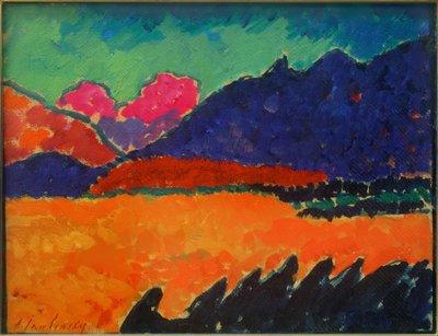 渓谷 - ムルナウ 作： Alexej von Jawlensky