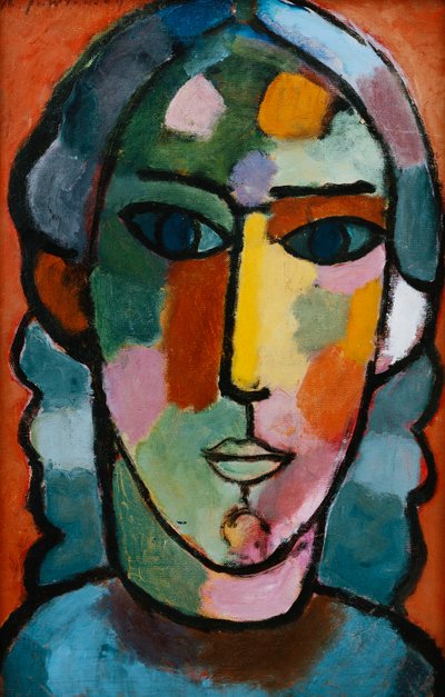 少女の頭;マドチェンコフ、c。 1915-16 作： Alexej von Jawlensky